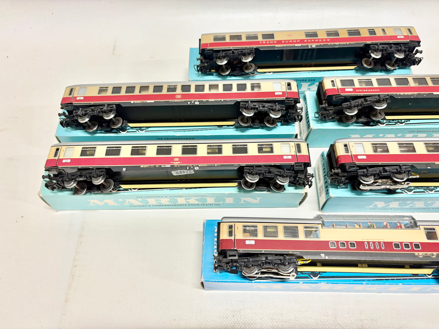 Märklin 4090 4088 4086 4087 4089 4085 Wagen-Set TEE Konvolut DB AC H0