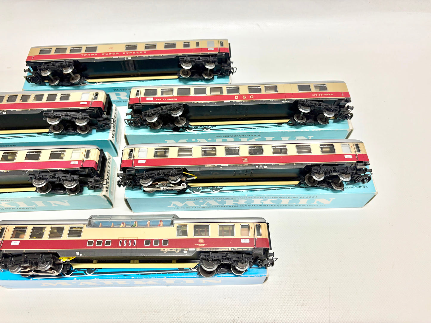 Märklin 4090 4088 4086 4087 4089 4085 Wagen-Set TEE Konvolut DB AC H0