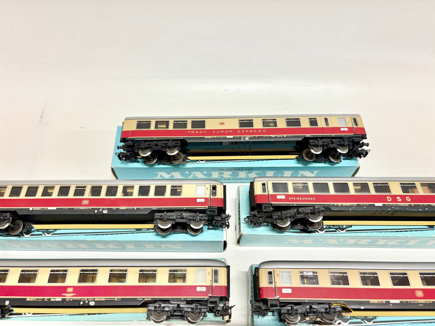 Märklin 4090 4088 4086 4087 4089 4085 Wagen-Set TEE Konvolut DB AC H0