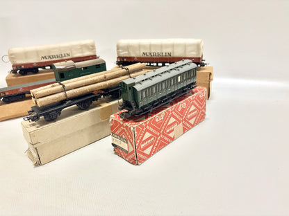 Märklin 6x Güterwagen 800 1950er Jahre DB AC H0