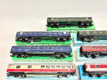 Märklin 9x D-Zug Wagen Personenwagen Konvolut DB AC H0