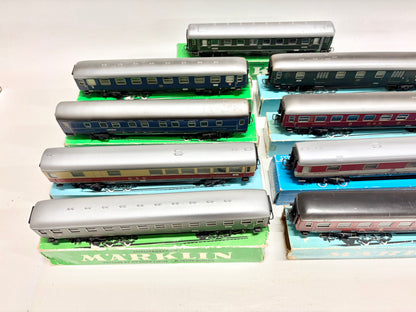 Märklin 9x D-Zug Wagen Personenwagen Konvolut DB AC H0