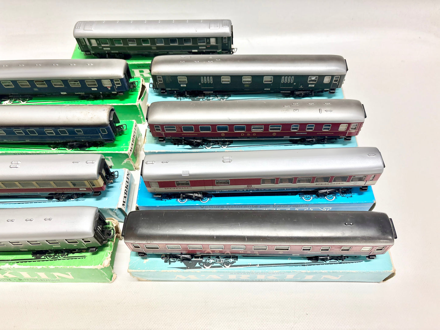 Märklin 9x D-Zug Wagen Personenwagen Konvolut DB AC H0