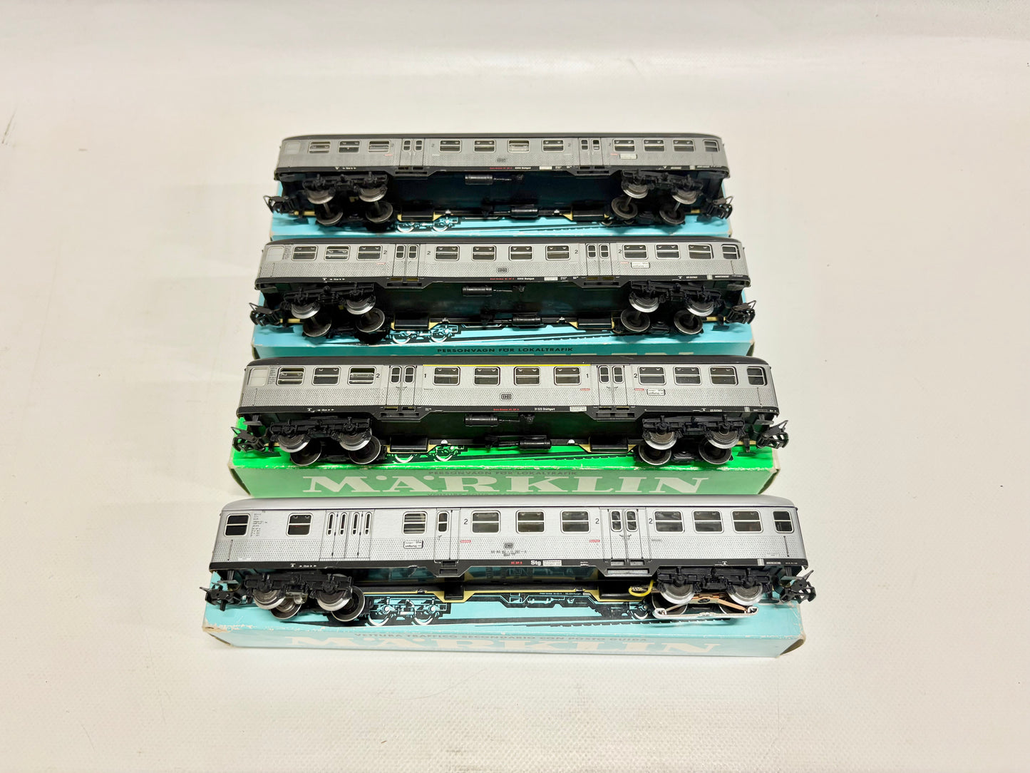 Märklin 4042 4043 4046 Wagen-Set Silberlinge Nahverkehrswagen DB AC H0