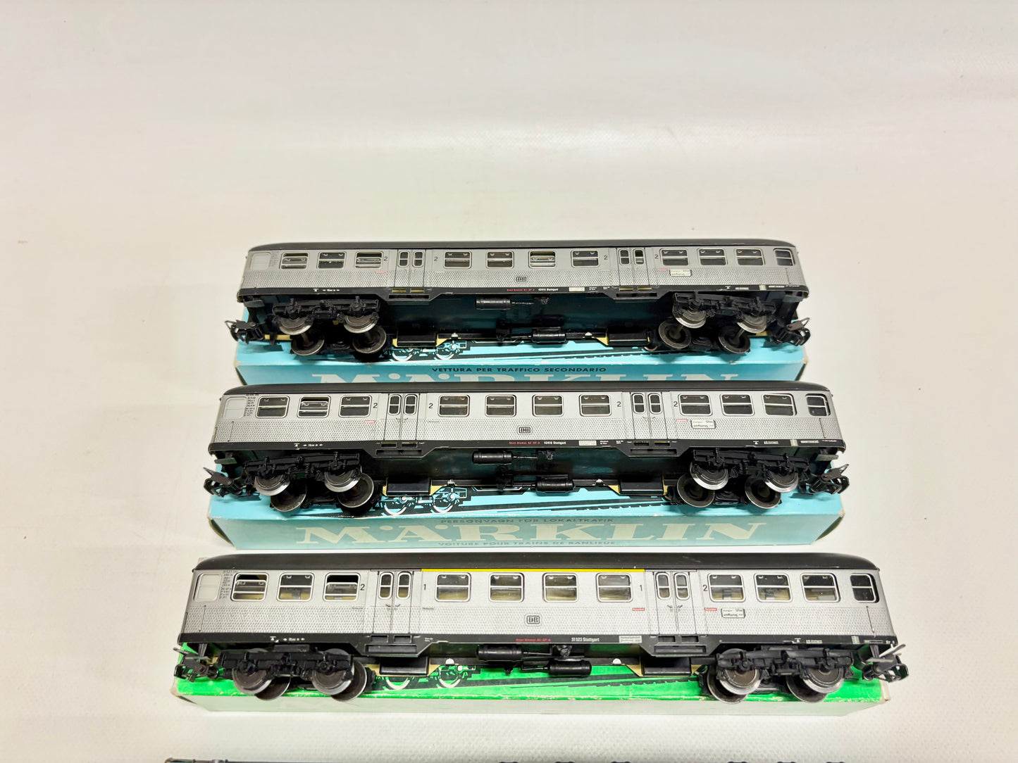 Märklin 4042 4043 4046 Wagen-Set Silberlinge Nahverkehrswagen DB AC H0