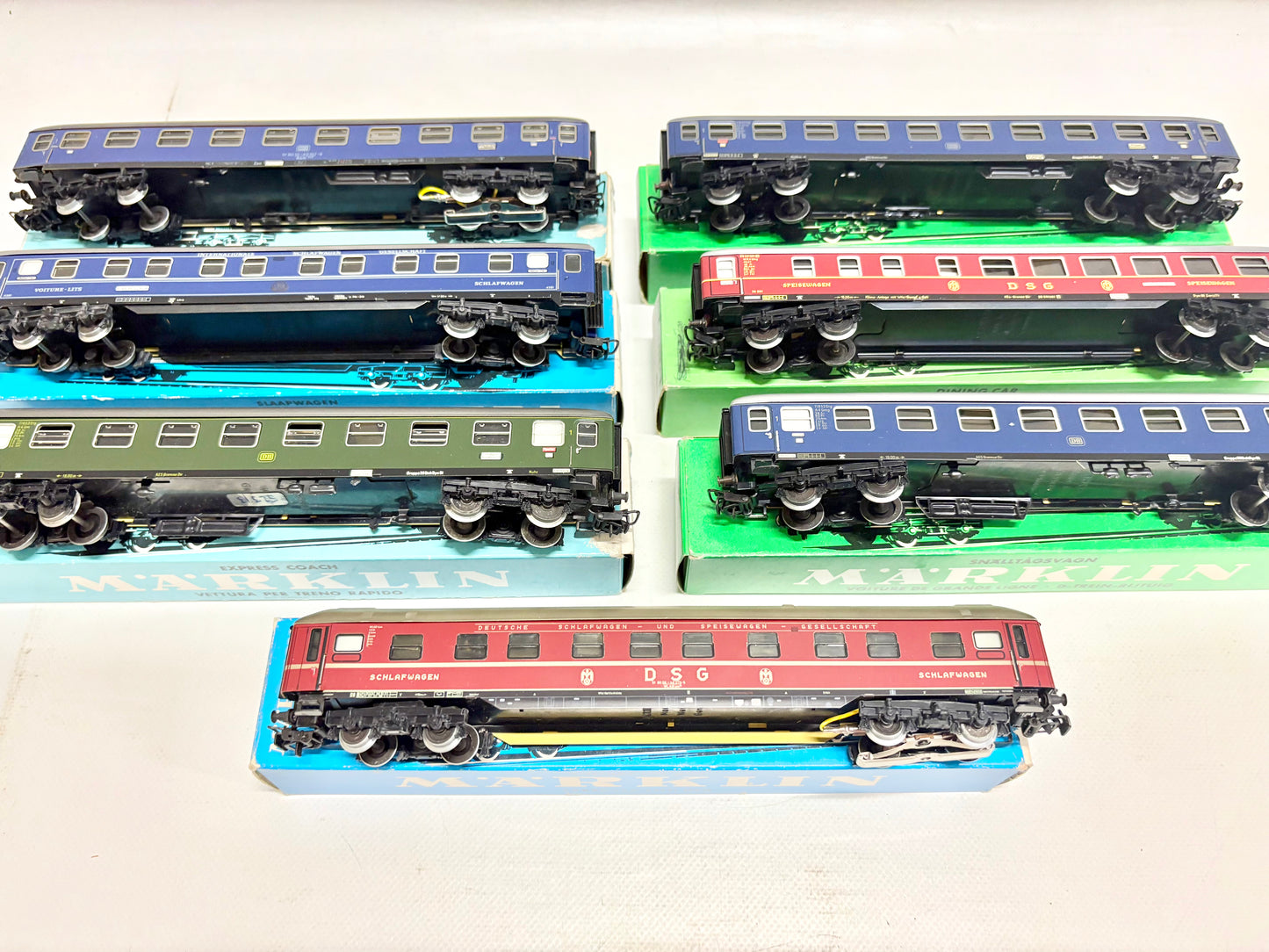 Märklin 4064 4027 4024 4032 4023 4029 Wagen-Set D-Zug Wagen Konvolut DB AC H0