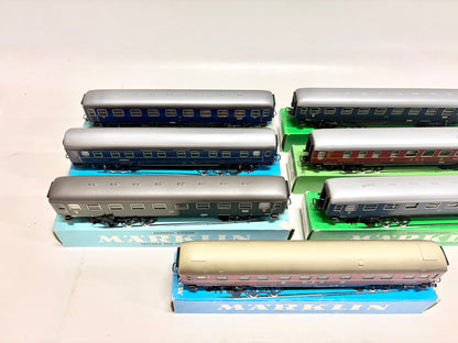 Märklin 4064 4027 4024 4032 4023 4029 Wagen-Set D-Zug Wagen Konvolut DB AC H0
