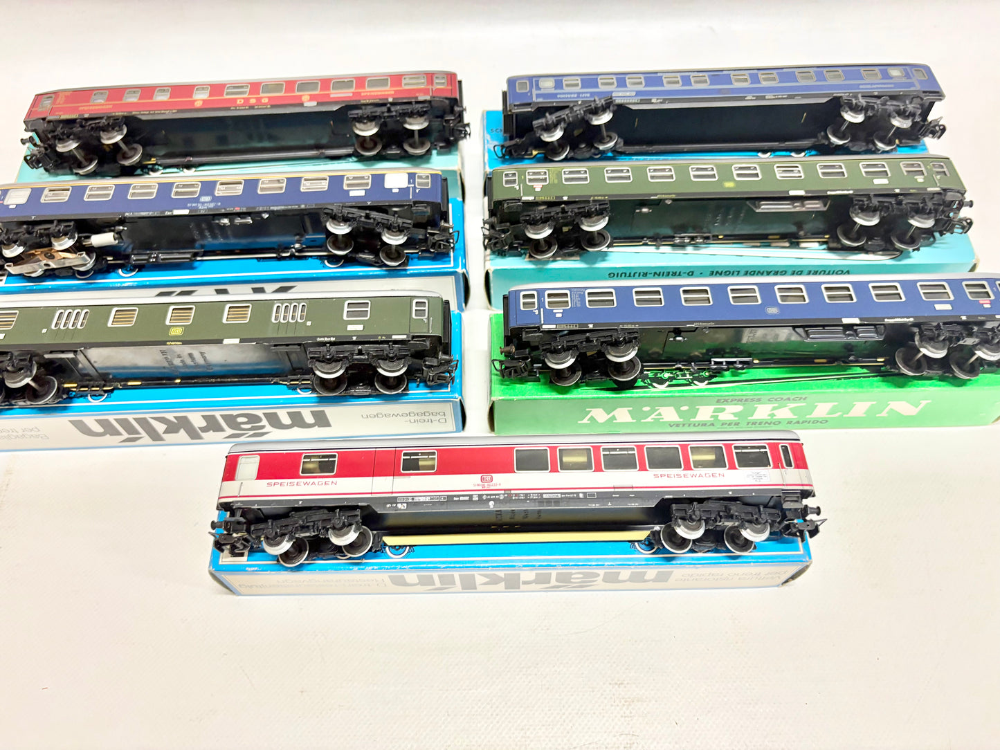 Märklin 4024 4053 4023 4026 4054 4027 4029 Wagen-Set D-Zug Wagen Konvolut DB AC H0