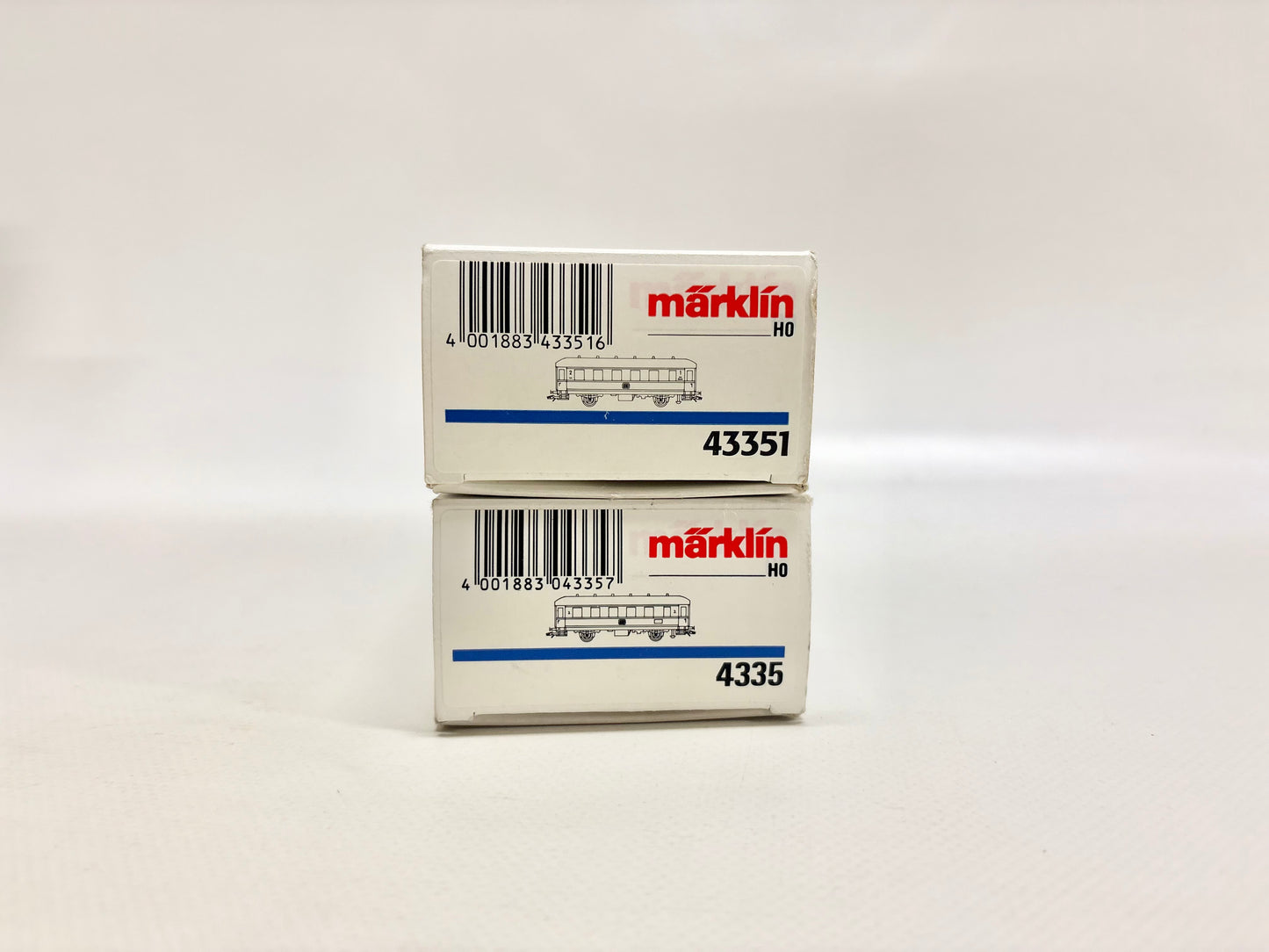Märklin 4335 & 43351 Personenwagen Nebenbahn DB AC H0
