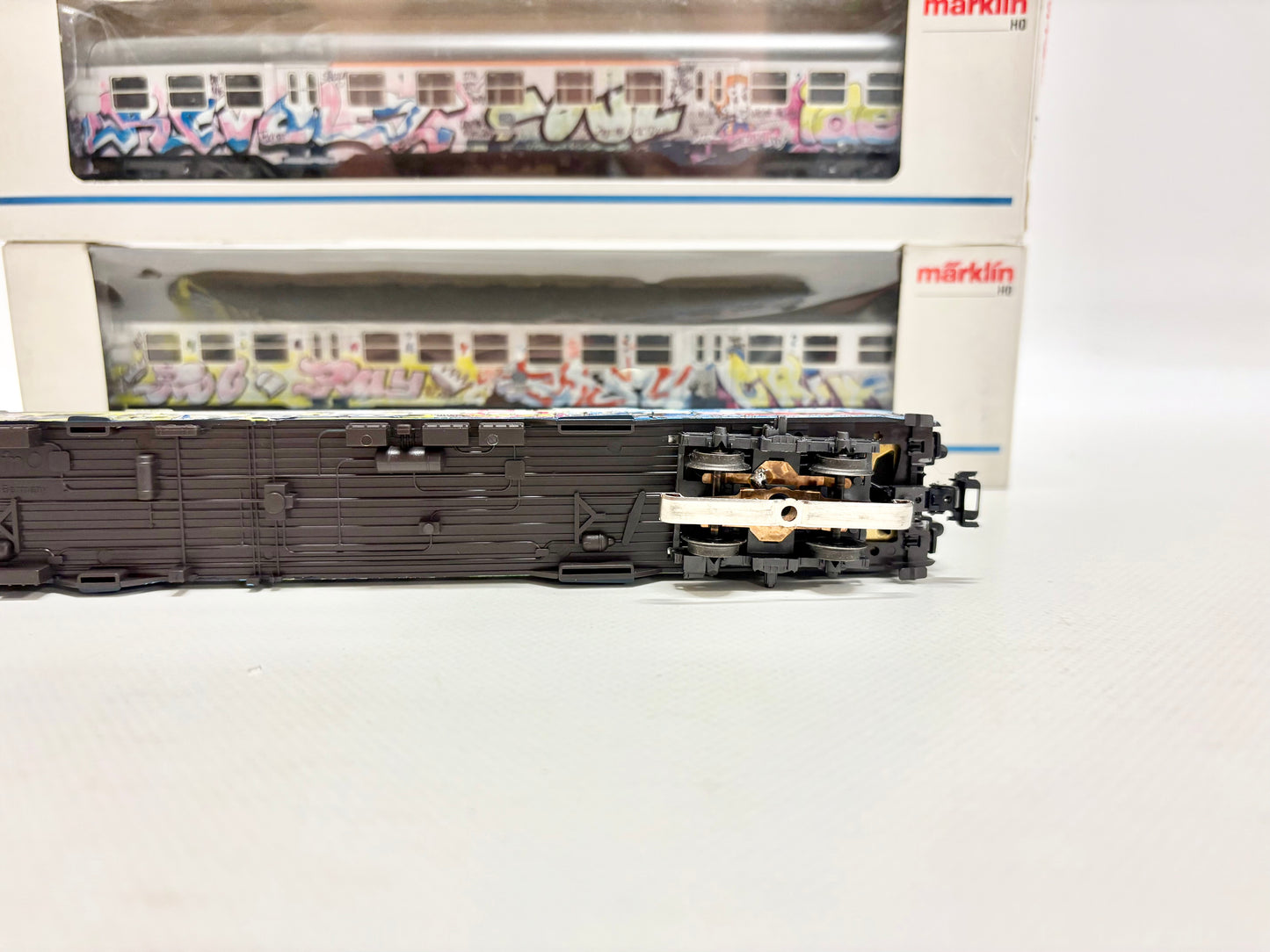 Märklin 84256 84255 84257 Wagen-Set Grafitti-Silberlinge Nahverkehrswagen DB AC H0