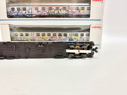 Märklin 84256 84255 84257 Wagen-Set Grafitti-Silberlinge Nahverkehrswagen DB AC H0