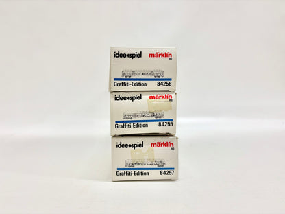 Märklin 84256 84255 84257 Wagen-Set Grafitti-Silberlinge Nahverkehrswagen DB AC H0