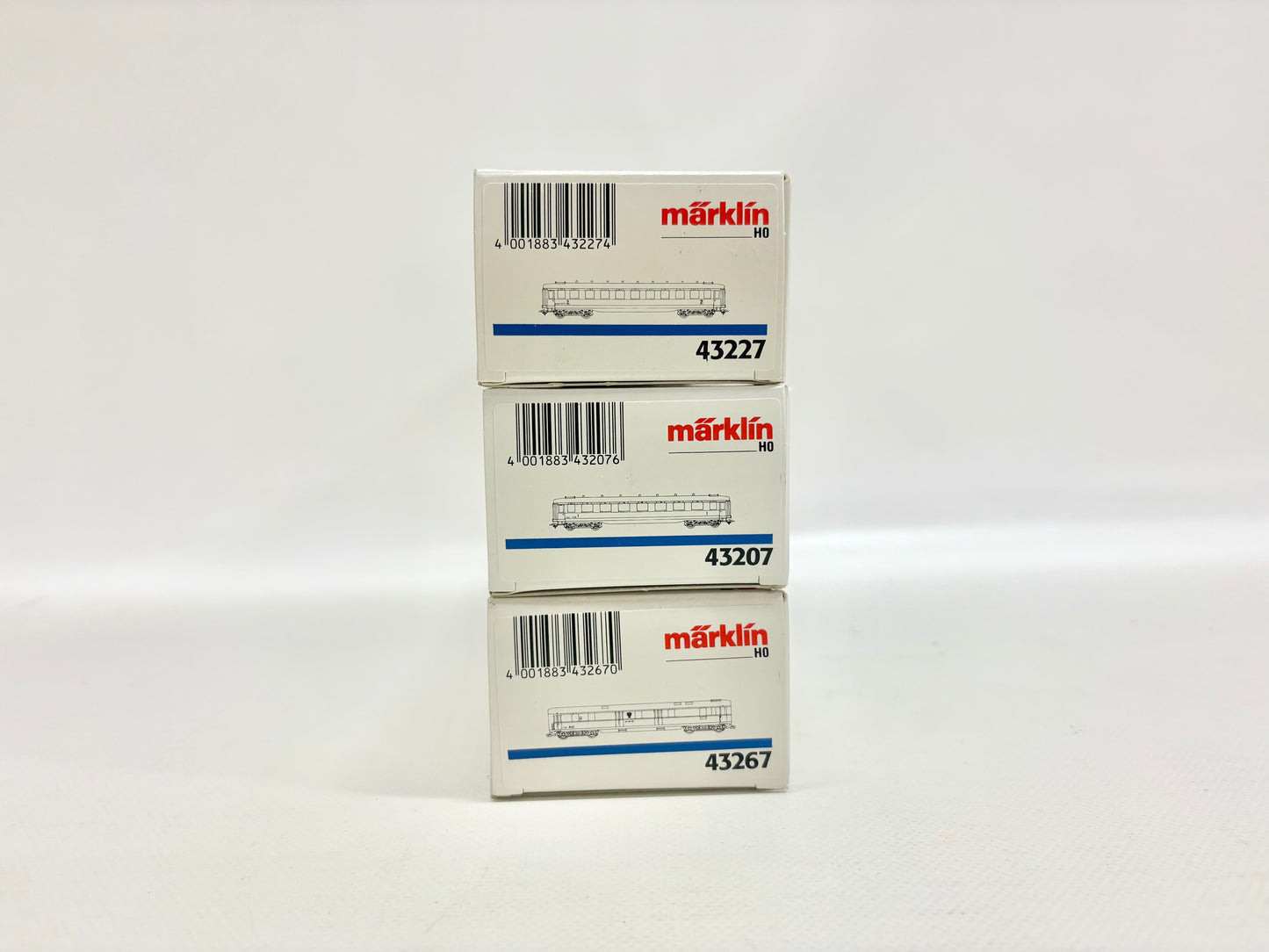 Märklin 43227 43207 43267 Wagen-Set Österreichische Schürzenwagen ÖBB AC H0