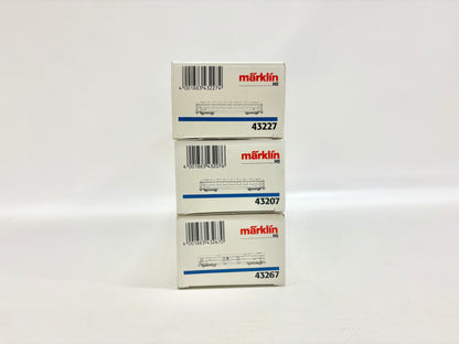Märklin 43227 43207 43267 Wagen-Set Österreichische Schürzenwagen ÖBB AC H0