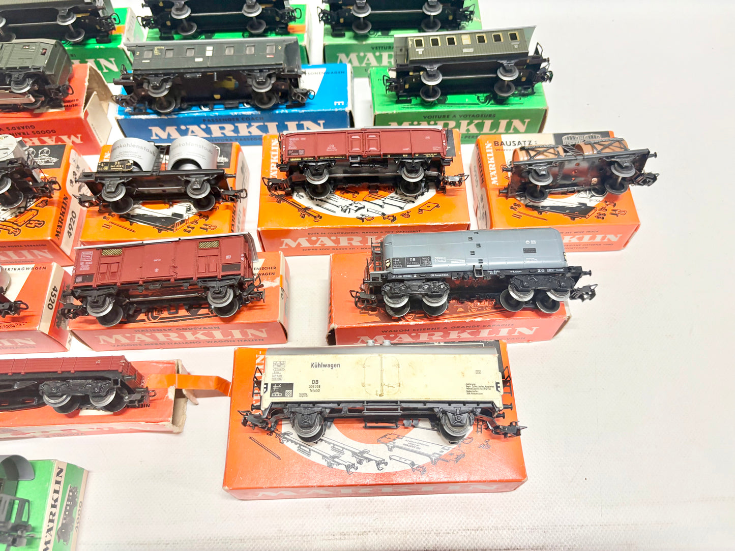 Märklin Wagen-Set Güterwagen & Personenwagen Konvolut DB AC H0