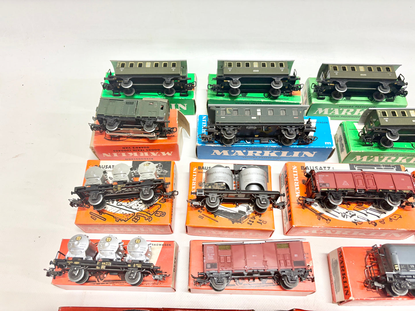 Märklin Wagen-Set Güterwagen & Personenwagen Konvolut DB AC H0