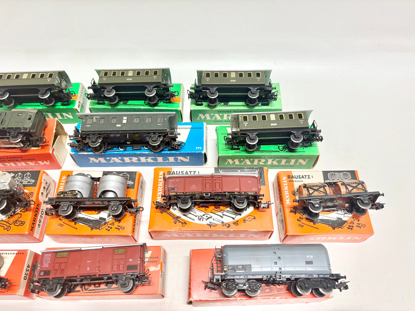 Märklin Wagen-Set Güterwagen & Personenwagen Konvolut DB AC H0