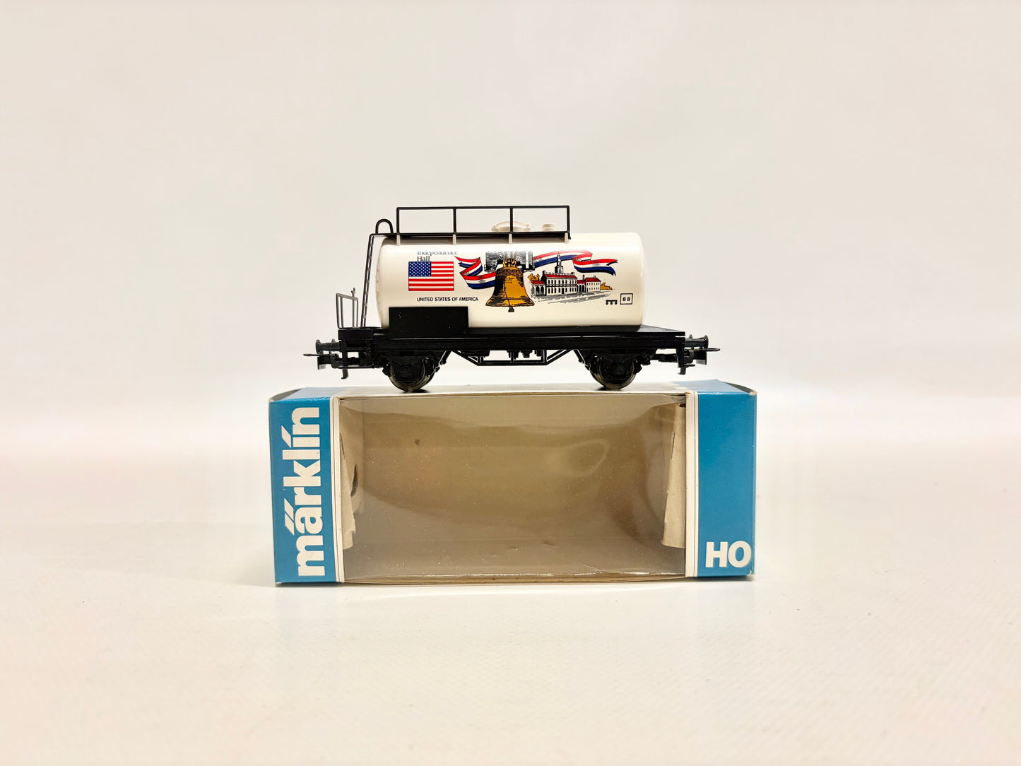 Märklin 82505 SoMo Güterwagen Kesselwagen Independence Hall USA DB AC H0