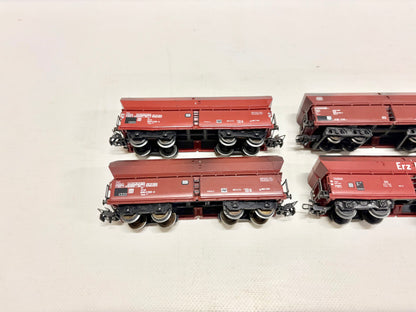 Märklin 4x Großgüterwagen DB AC H0