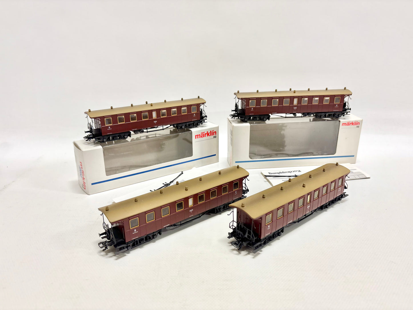 Märklin 4211 4x Württembergische Personenwagen K.W.St.E. AC H0