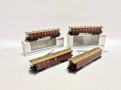 Märklin 4211 4x Württembergische Personenwagen K.W.St.E. AC H0