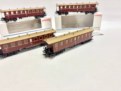 Märklin 4211 4x Württembergische Personenwagen K.W.St.E. AC H0