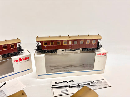 Märklin 4211 4x Württembergische Personenwagen K.W.St.E. AC H0