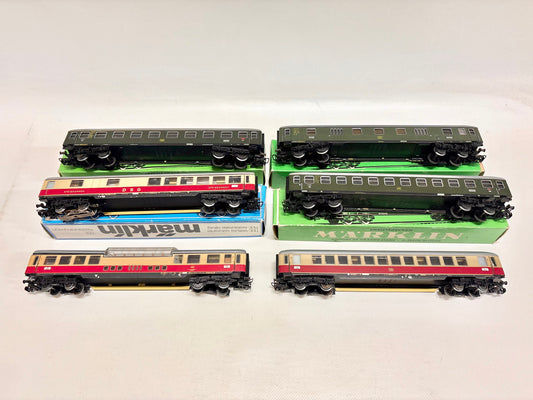Märklin 6x D-Zug Wagen Personenwagen Konvolut DB AC H0
