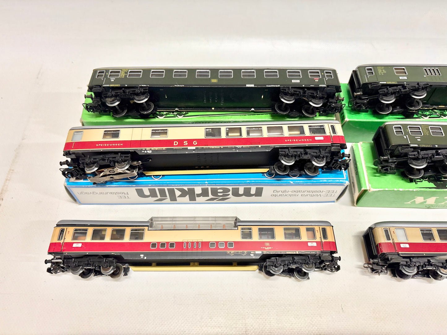 Märklin 6x D-Zug Wagen Personenwagen Konvolut DB AC H0