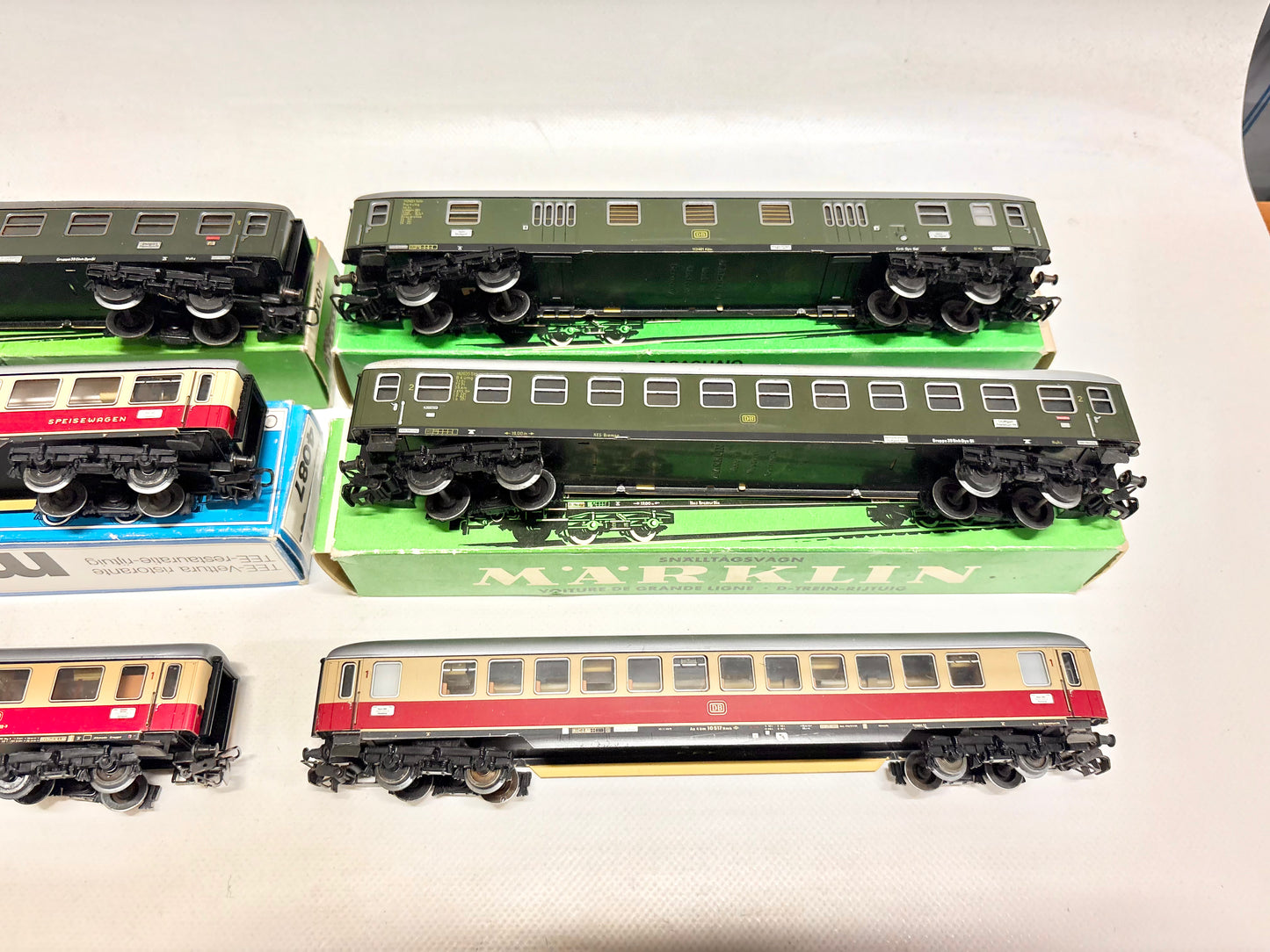 Märklin 6x D-Zug Wagen Personenwagen Konvolut DB AC H0