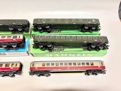 Märklin 6x D-Zug Wagen Personenwagen Konvolut DB AC H0