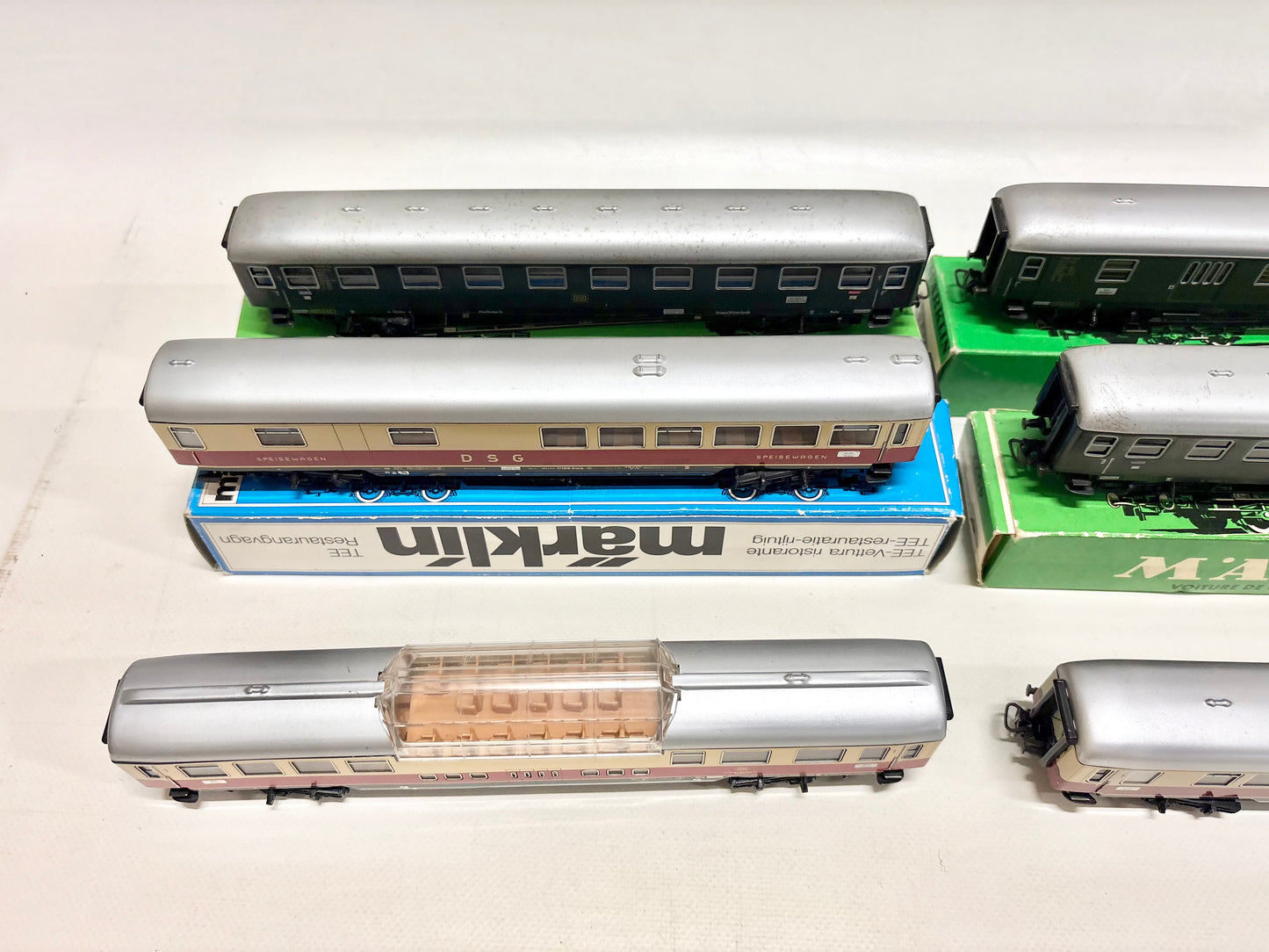 Märklin 6x D-Zug Wagen Personenwagen Konvolut DB AC H0