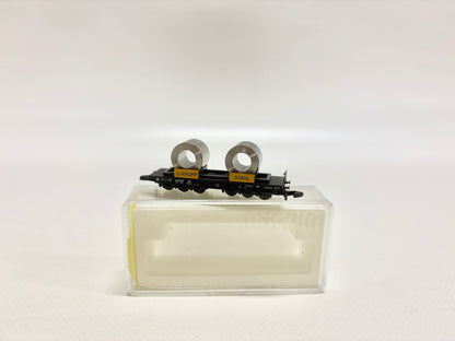 Märklin aus 82353 Güterwagen Schwerlastwagen mit Stahlrollen DB Spur Z