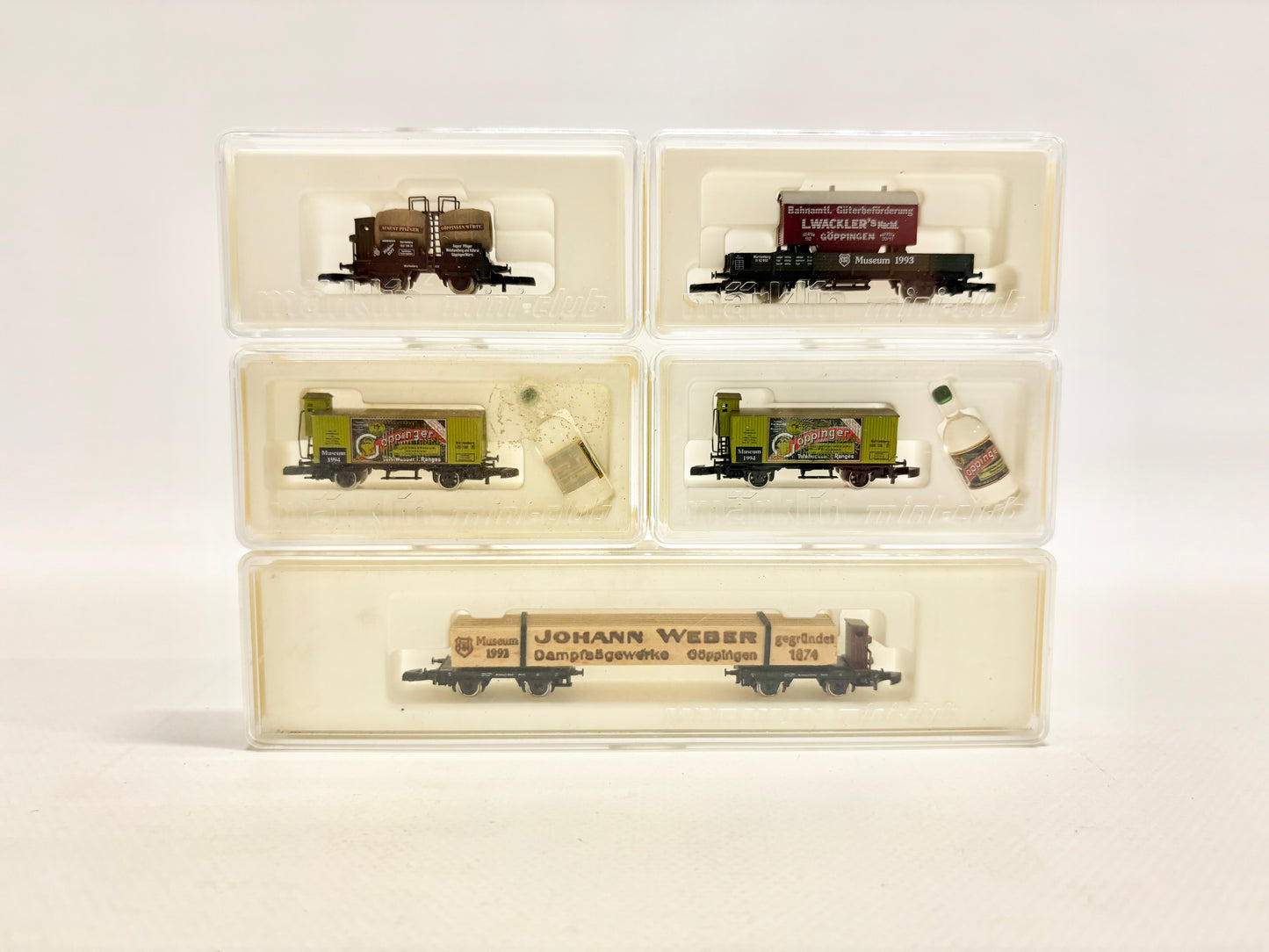 Märklin Museumswagen 1994 1995 1992 1993 Güterwagen Konvolut Spur Z