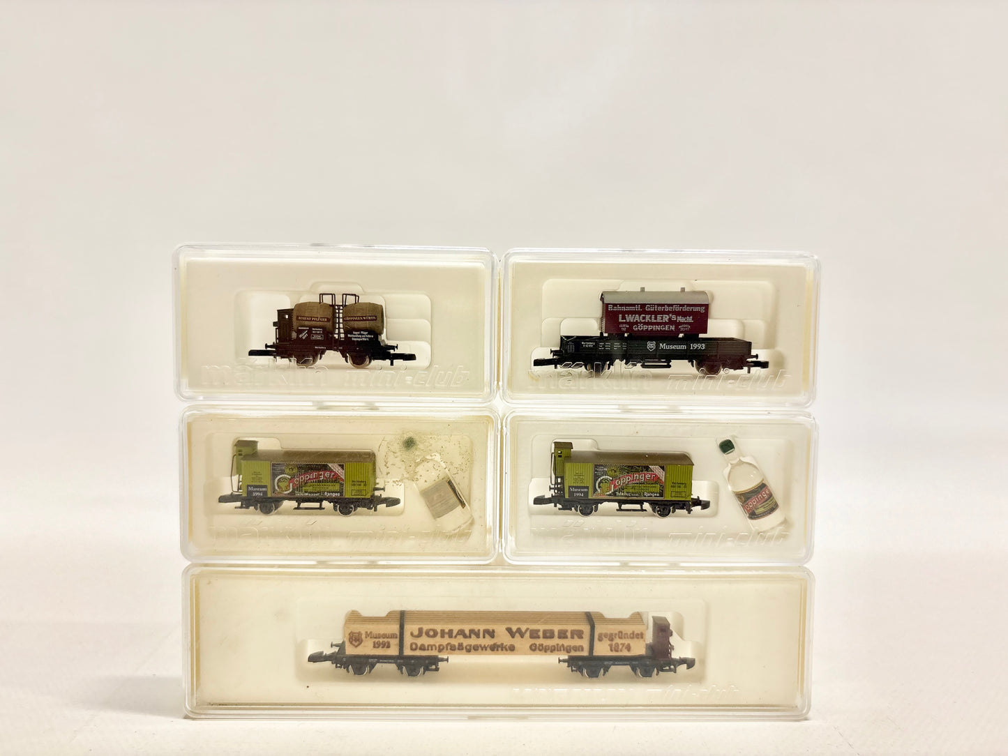 Märklin Museumswagen 1994 1995 1992 1993 Güterwagen Konvolut Spur Z