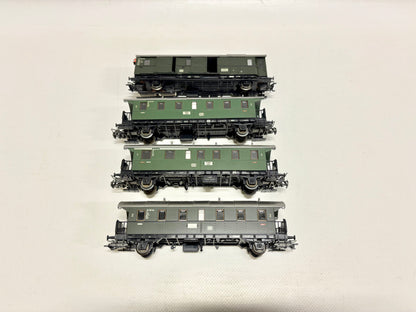 Märklin 4x Personenwagen Donnerbüchsen DB AC H0