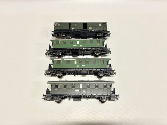 Märklin 4x Personenwagen Donnerbüchsen DB AC H0