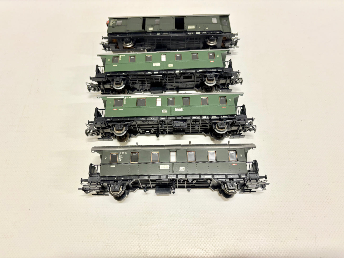 Märklin 4x Personenwagen Donnerbüchsen DB AC H0