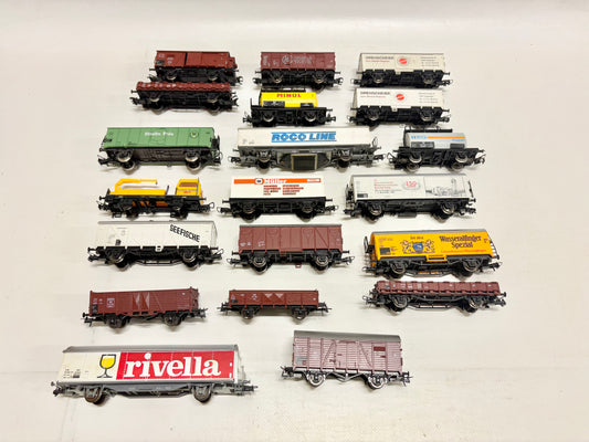 Roco usw. 20x Güterwagen Konvolut DC H0