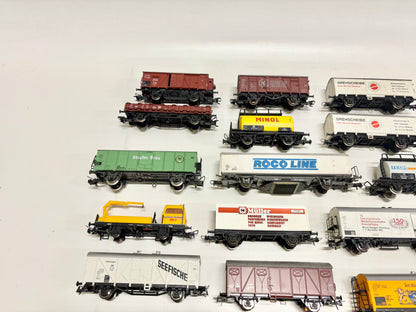 Roco usw. 20x Güterwagen Konvolut DC H0