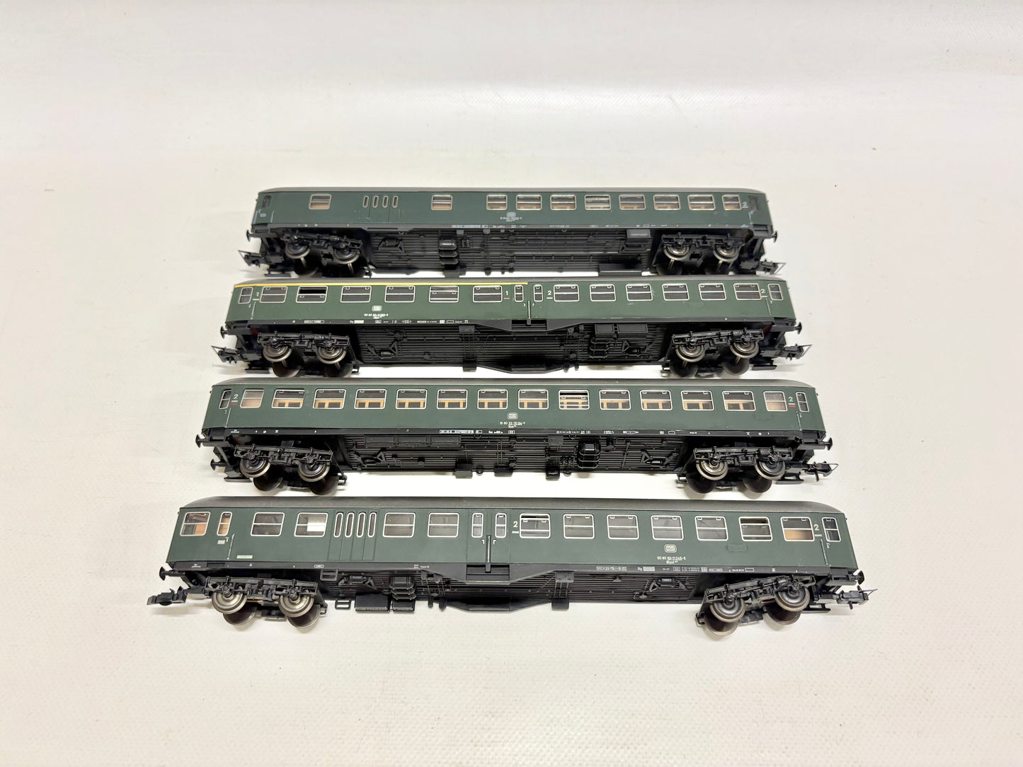 Röwa 4x Personenwagen Schnellzug DB AC H0