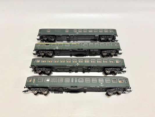 Röwa 4x Personenwagen Schnellzug DB AC H0