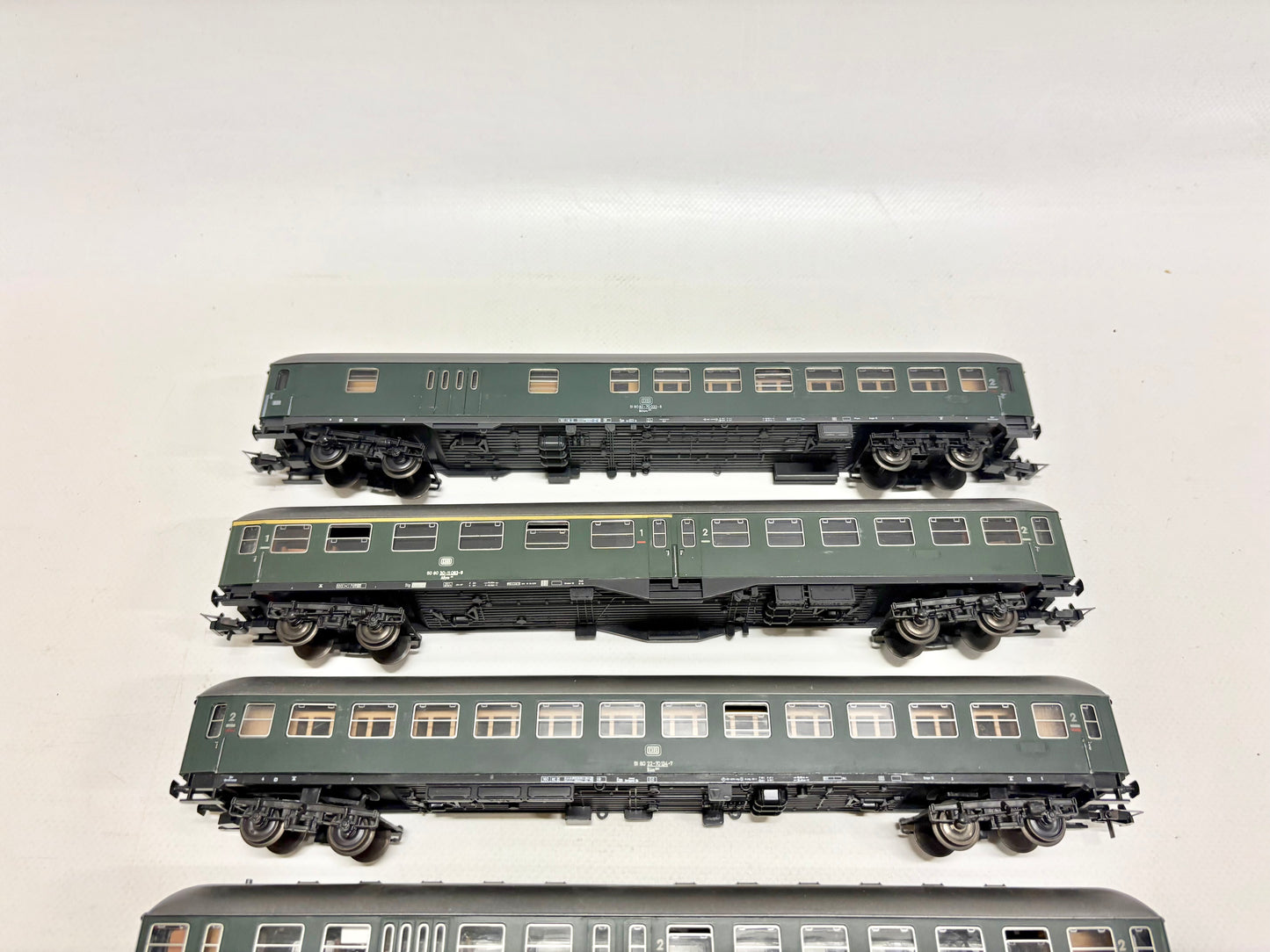 Röwa 4x Personenwagen Schnellzug DB AC H0