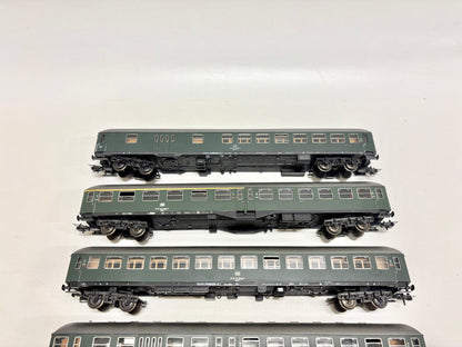 Röwa 4x Personenwagen Schnellzug DB AC H0