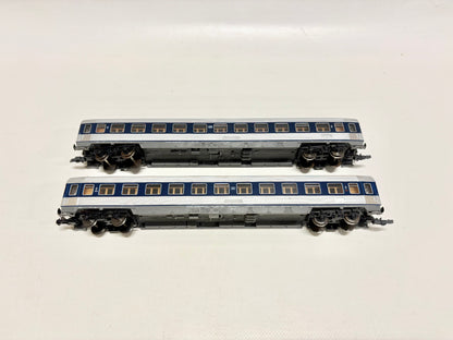 Roco 2x Personenwagen DB DC H0