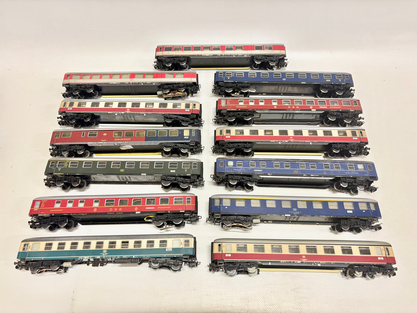Märklin 13x D-Zug Wagen Personenwagen Konvolut DB AC H0