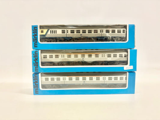 Märklin 4158 4256 4257 Wagen-Set Personenwagen Silberlinge inkl. Steuerwagen DB AC H0