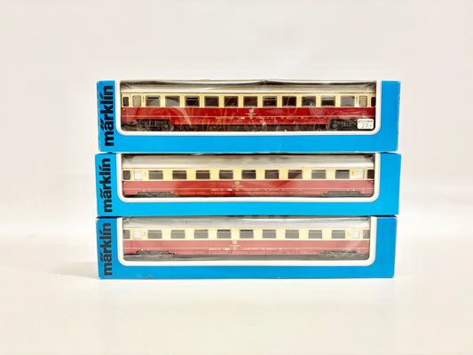 Märklin 3x 4147 4224 Wagen-Set Personenwagen Schnellzugwagen DB AC H0