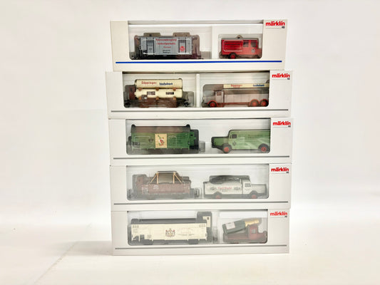 Märklin Museumswagen 1999 2002 2003 2004 2005 Wagen-Set Güterwagen DB AC H0