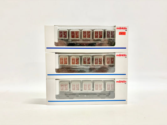 Märklin 3x 4767 Wagen-Set Behältertragewagen DB AC H0